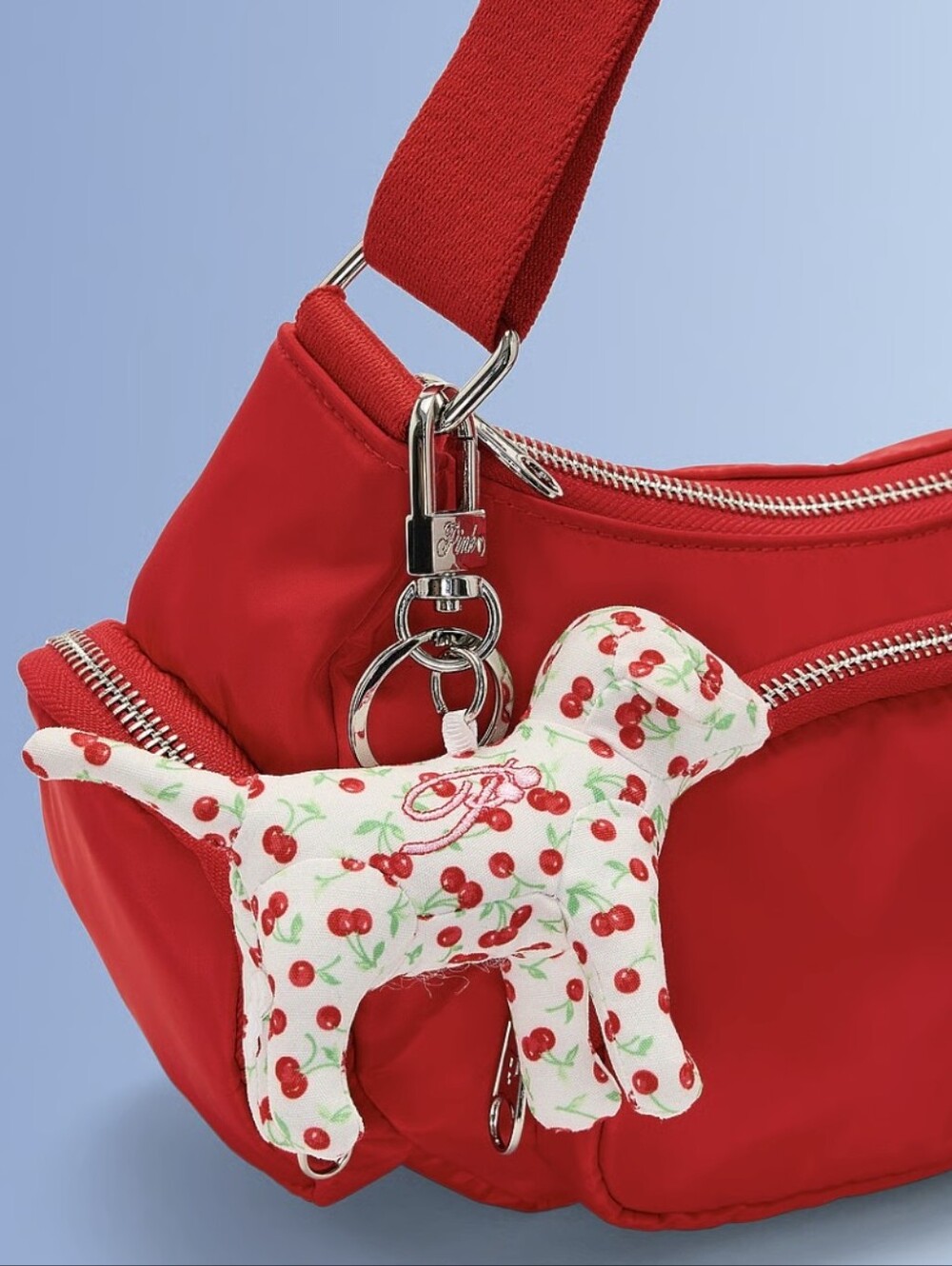 PINK Dog Decor Bag Charm/ Keychain NWT